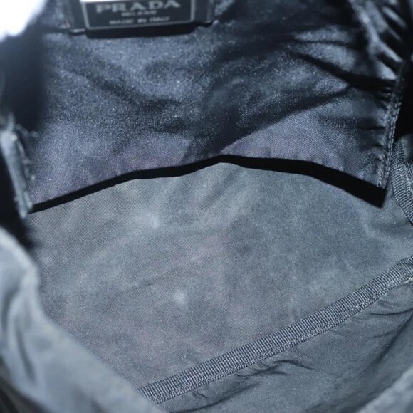 PRADA Shoulder Bag Nylon Black Silver - Picture 12 of 15